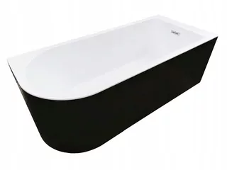 Voľne stojaca akrylátová vaňa Essente B-Line, bočný odtok, 170 x 75 cm